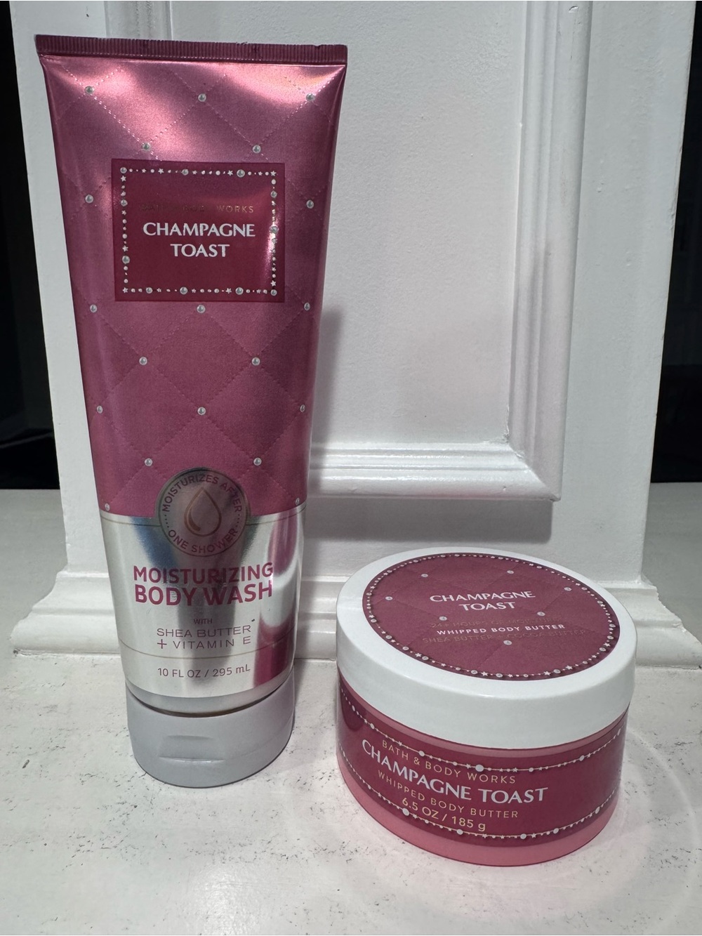Bath and Body Works Champagne Toast moisturizing body wash and body butter NWT